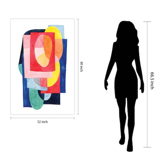 Empire Art Direct 32" x 48" Launder II Frameless Free Floating Tempered Glass Wall Art